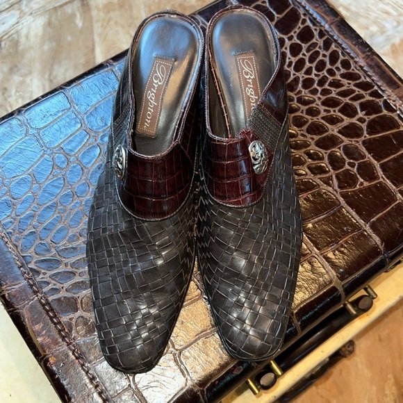 BRIGHTON “TRYST” Brown Leather Mule, Size 7.5 - Picture 2 of 7